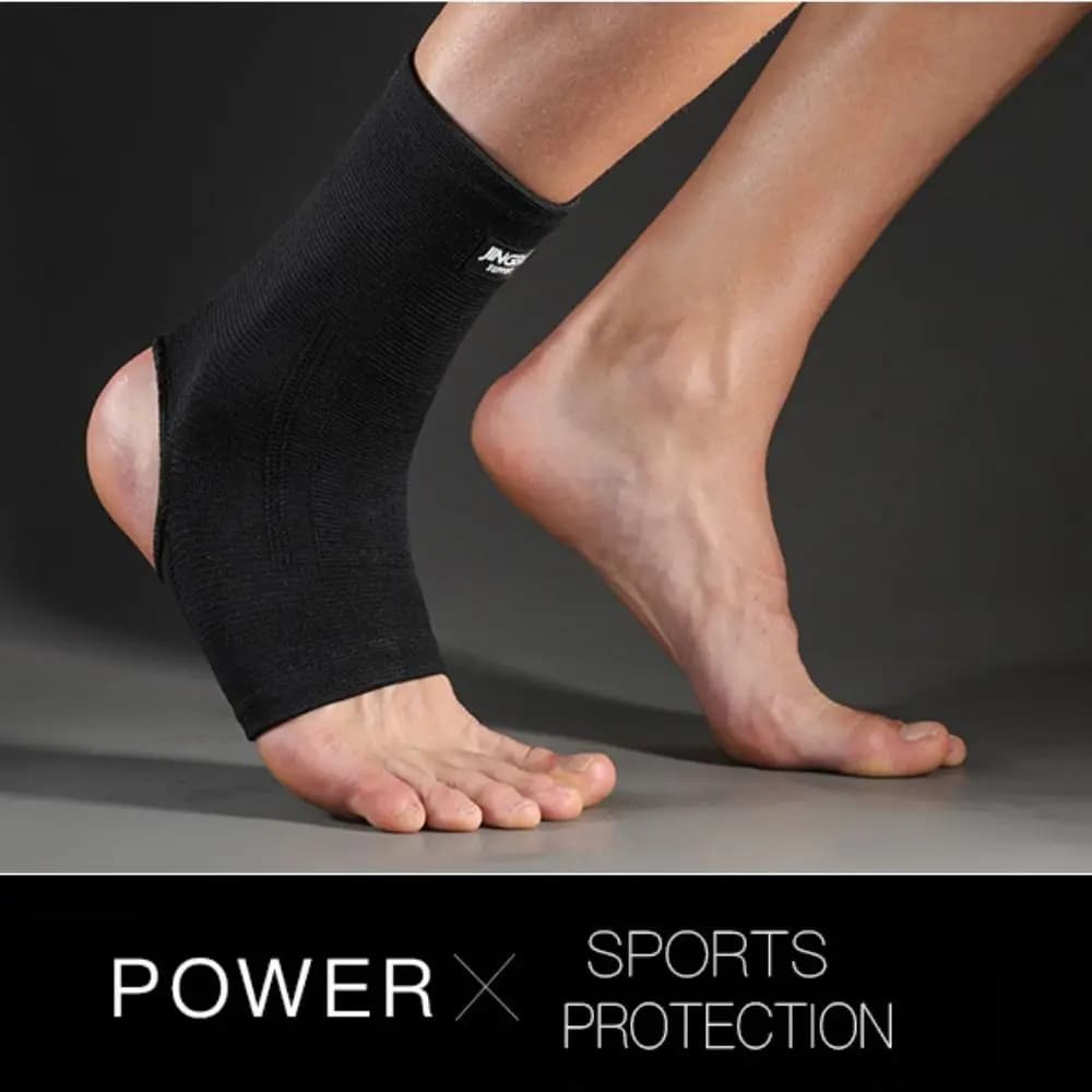 Supporto per Caviglia in Nylon per Sicurezza Sportiva M/L/XL Nero, Fascia di Supporto per Lesioni, Protezione per Distorsioni del Piede