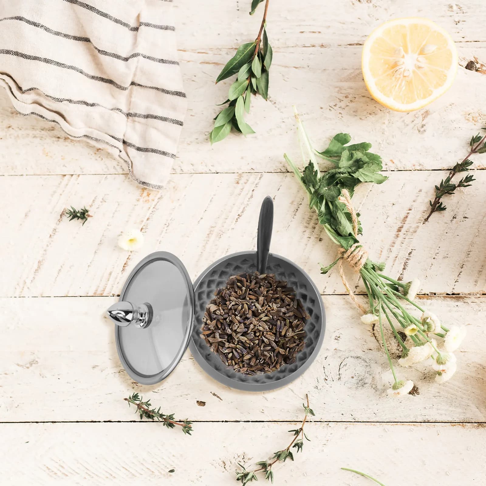 Set di Barattoli per Spezie in Acciaio Inox, Contenitori Salvaspazio per Cucina, Facili da Aprire con Una Mano, Organizzatore per Spezie Fresche