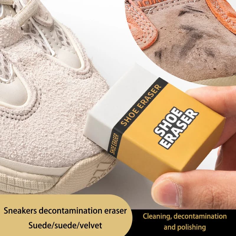 1PC piccolo detergente per scarpe bianco gomma scamosciata detergente per scarpe scarpe a sfera in pelle scamosciata piccole scarpe bianche decontaminazione gomma per la pulizia a secco
