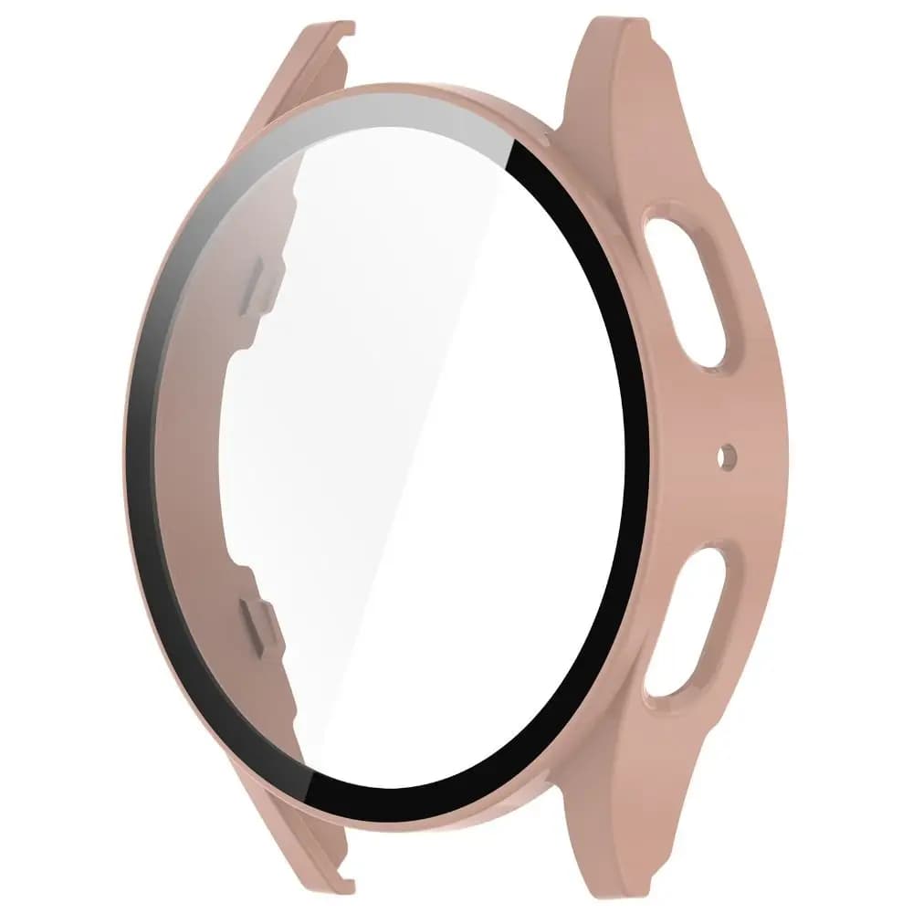 PC+Tempered Protective Case Anti-Scratch Smart Watch Screen Protector Full Coverage for Samsung Galaxy Watch 7 40/44MM
