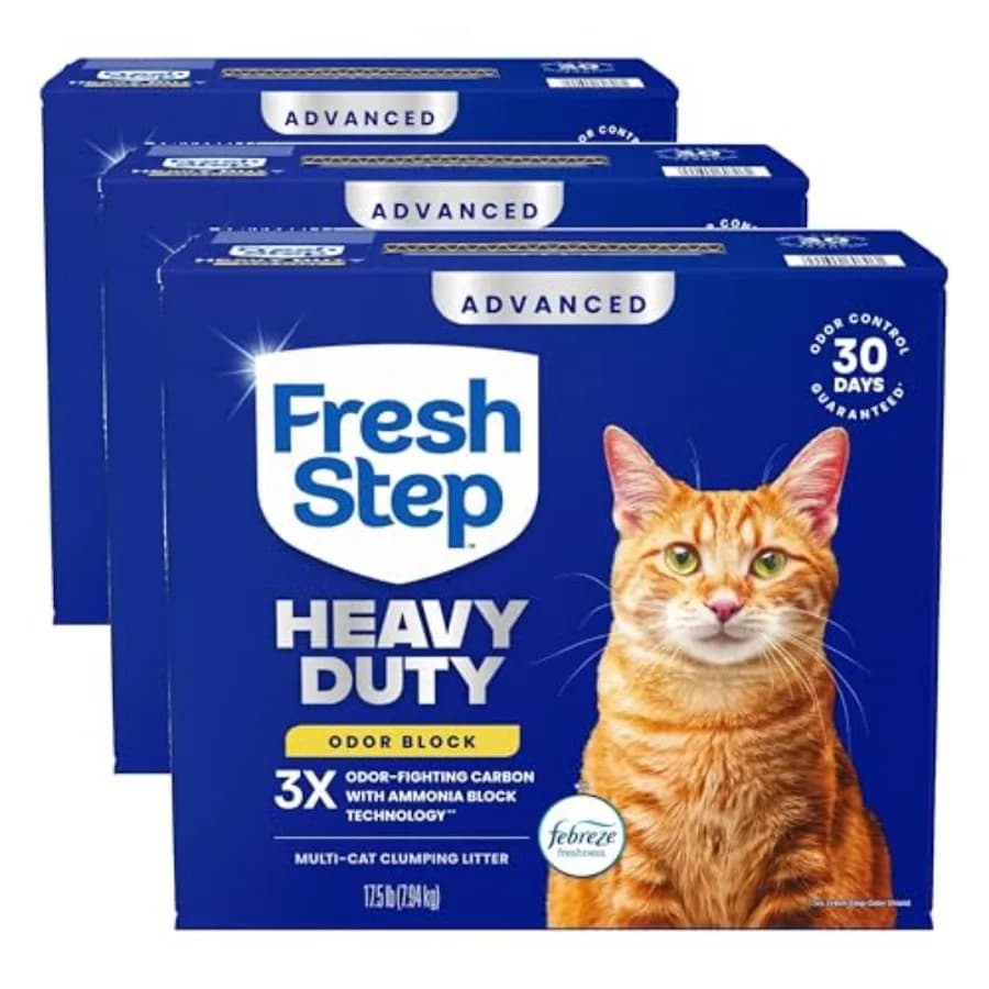 Lettiera Agglomerante Multiuso Avanzata Anti-Odore per Gatti con Febreze, Confezione da 52,5 libbre (confezione da 3) - Il peso potrebbe variare