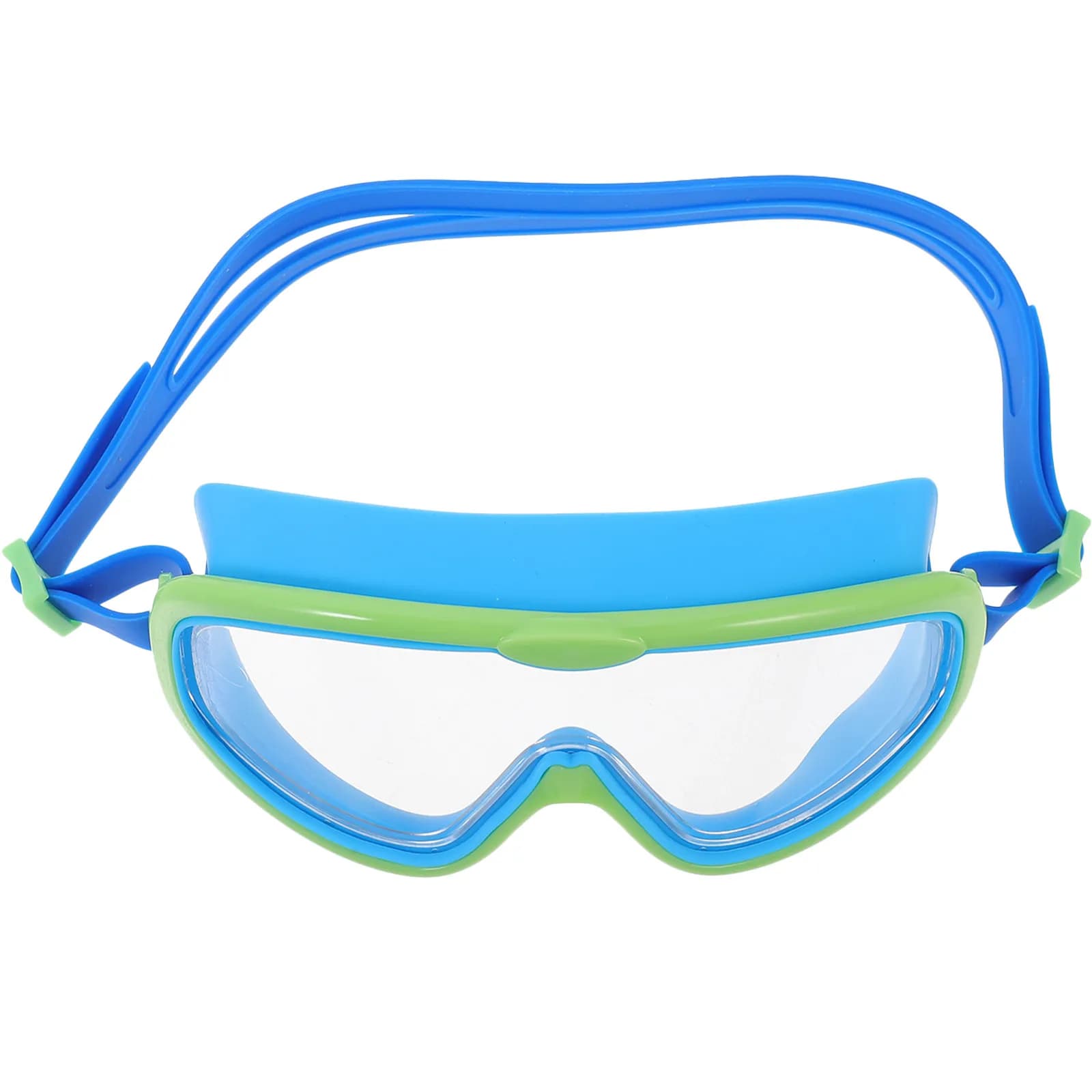 Occhialini da Nuoto Impermeabili con Cinturini Regolabili, Antiappannamento, Protezione UV, Montatura Larga