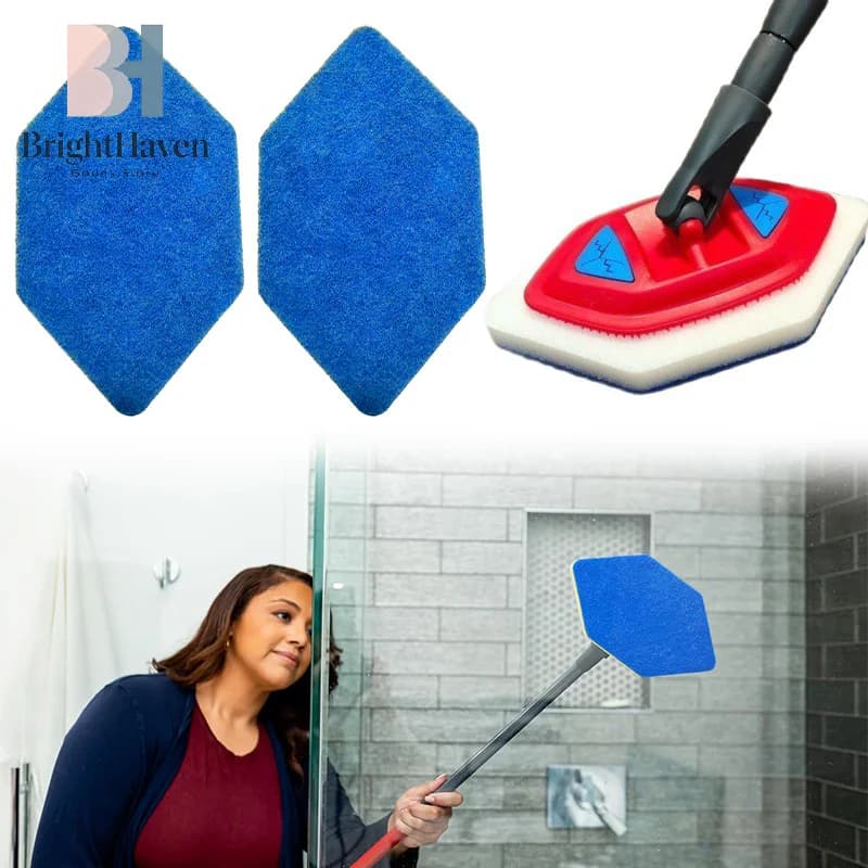 2Pcs Wall Mop Replacement Heads Microfiber Mop Pad For Wet Dry Reusable Washable Mop Pads Cleaning Mop Accessories B.H