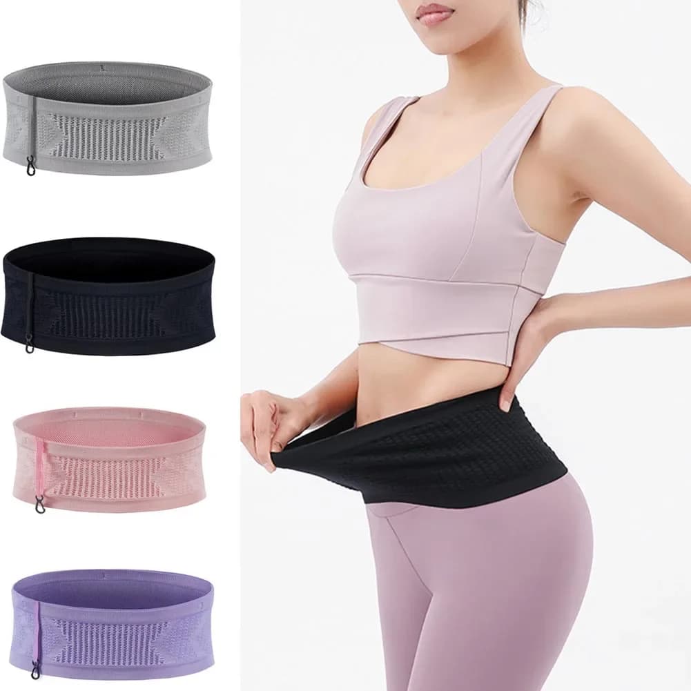 Unisex Gym Bags Seamless Invisible Running Waist Waist Bags For Outdoor Sport