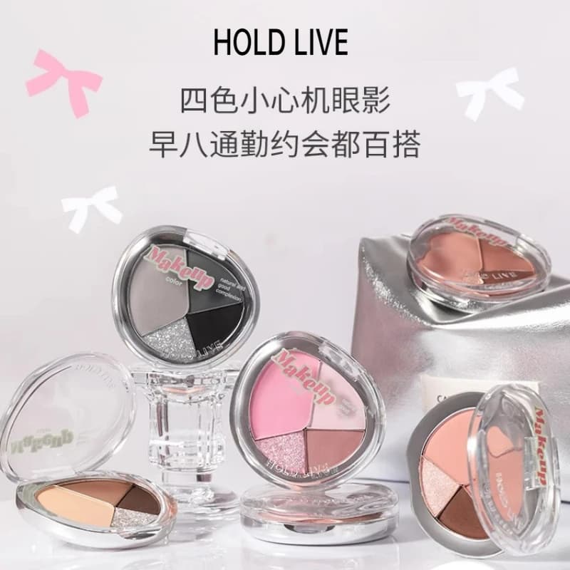 HOLD LIVE Small Apple Mist Matte Glitter Pearlescent Eyeshadow Platte Long Lasting Women Beauty Eye Cosmetics