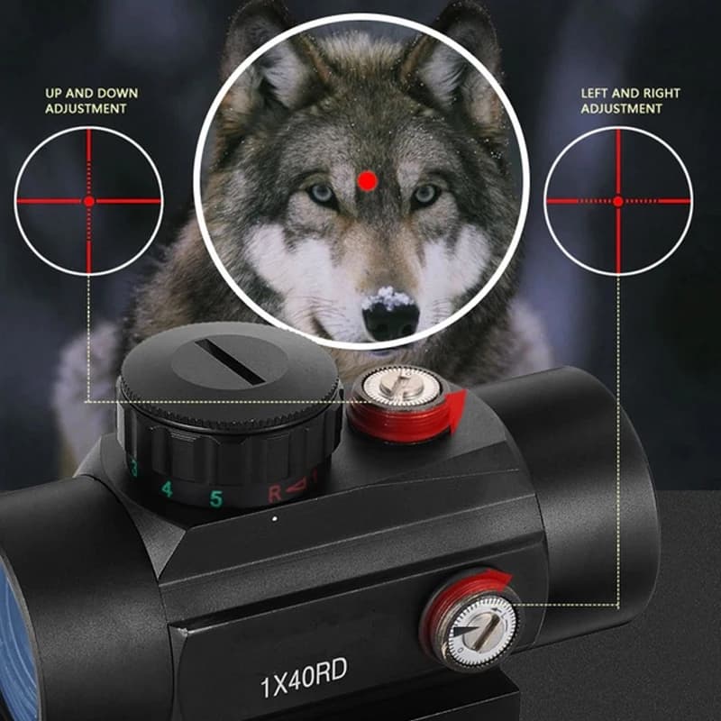 Trijicon RMR Red Dot Scope Reflex Sight 1x30 1x40 Holographic Red Green Dot Scope Sight Telescope HD101 4 Reticle Scope Collimator Sight Fit 11/20mm Rail G17 G19 AR15 M4 Airsoft
