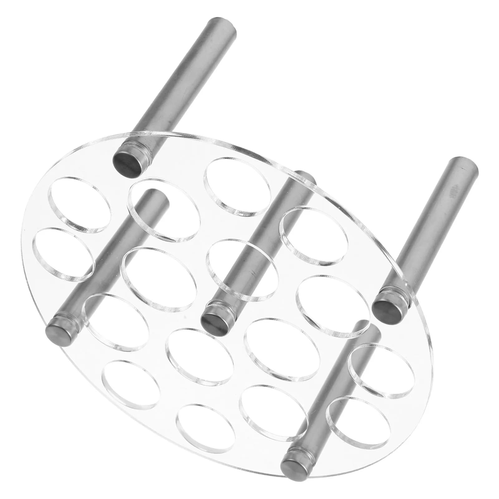 Supporto Rotondo Trasparente in Acrilico per Pezzi degli Scacchi in Resina, Espositore per Stampi in Silicone Fai-da-Te, per Kit di Artigianato e Giochi Internazionali