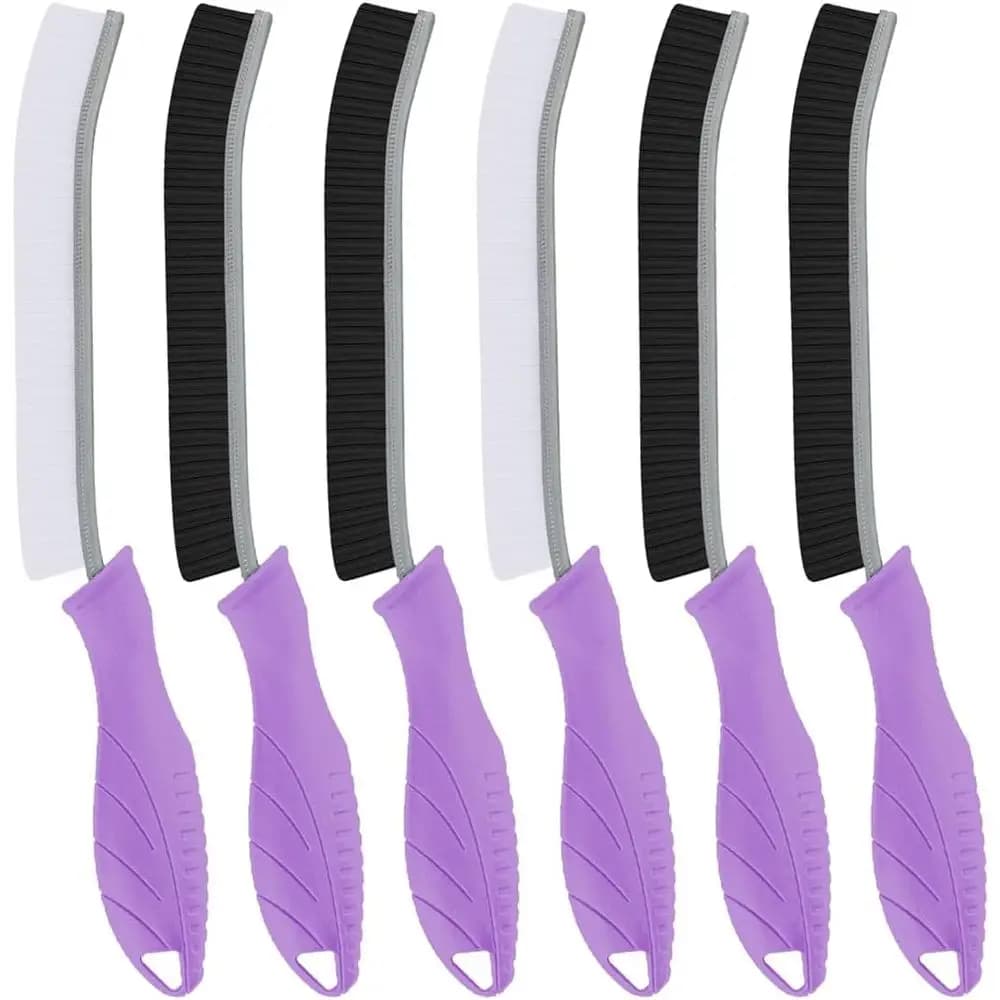 Set da 6 Pezzi: Spazzola Ultra Sottile per Fessure, Giunti, Cucina, WC, Bagno e Pulizie Domestiche
