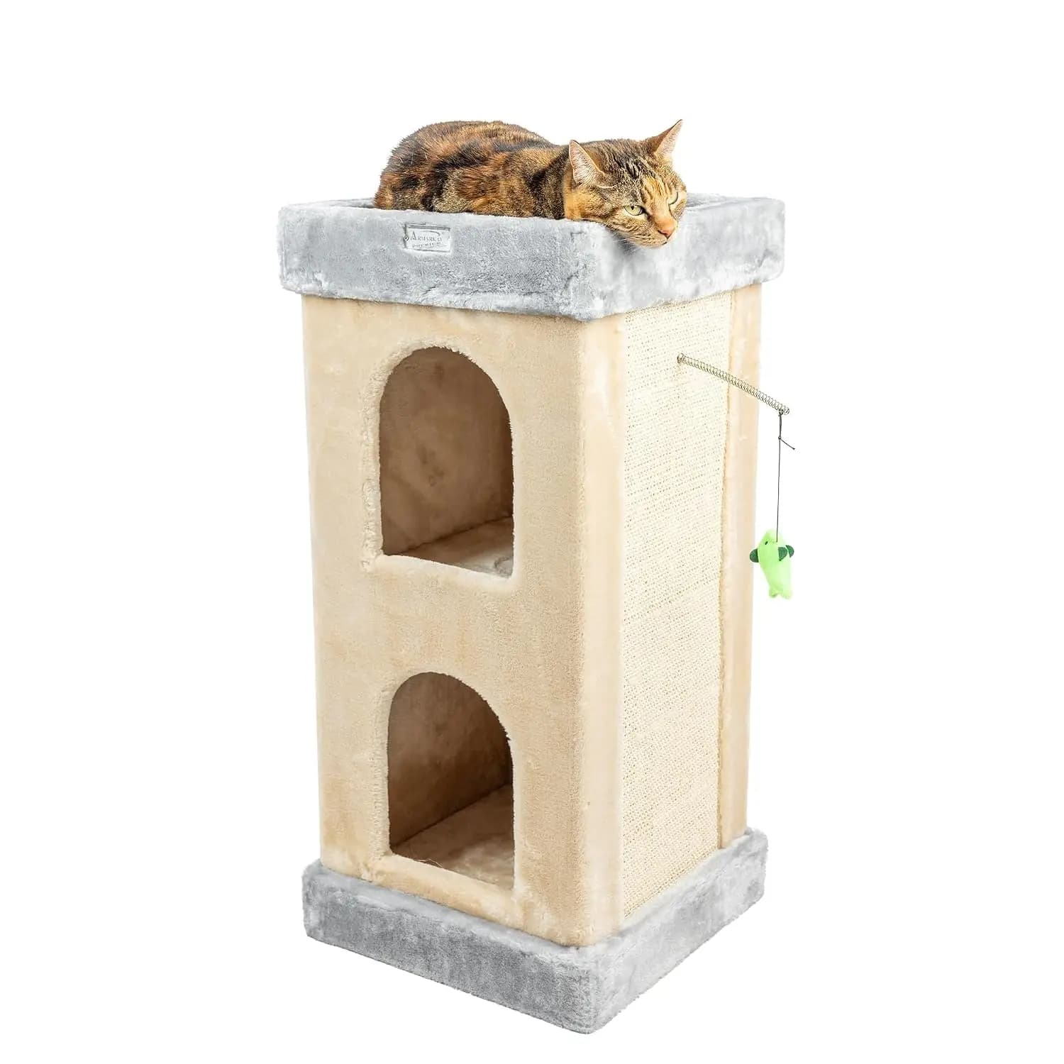 Premium Cat Tree Tower Condo Scratching Post Furniture Multi-Level Beige, Customized