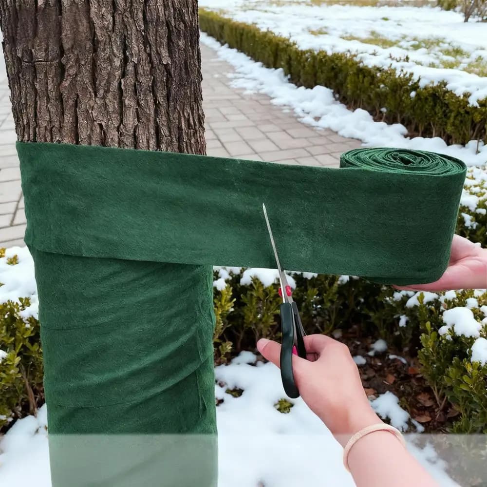 15M Roll of Protective Fabric for Trees, Anti-freeze for Logs, Protection for Coppers and Shrubs, Winter Cover, Solar Protection, Hydrating