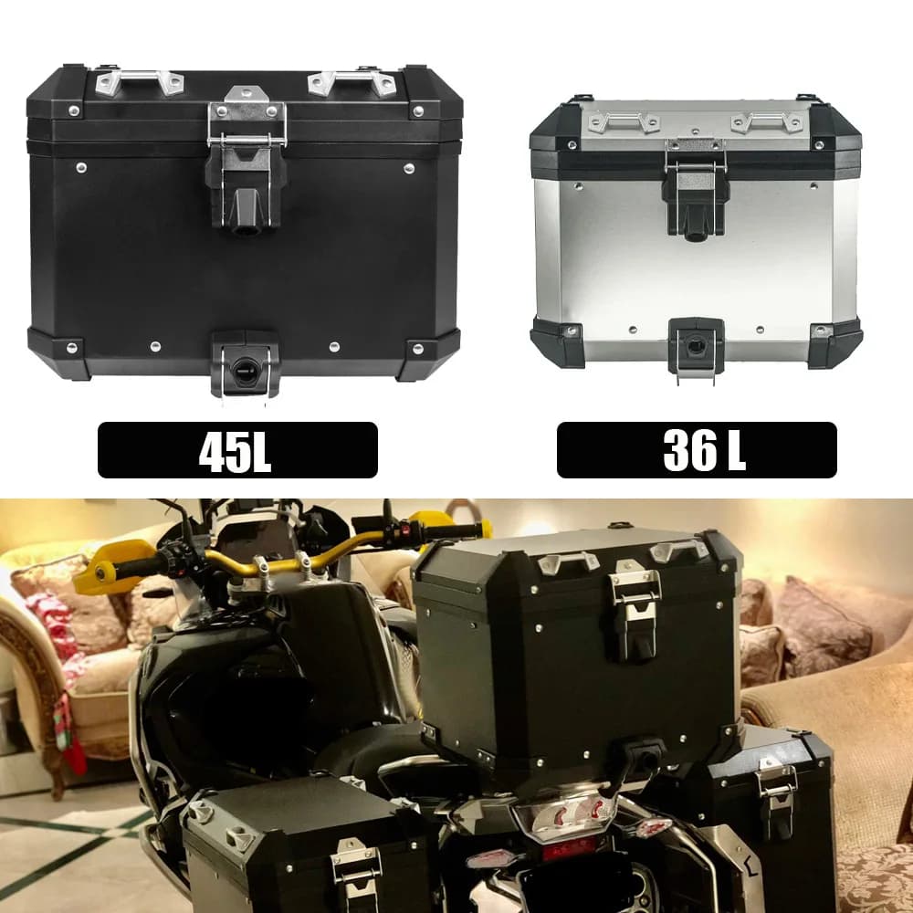 Bauletto Moto in Alluminio 36L 45L per BMW R1200GS R1250GS LC Adventure F750GS F850GS - Valigia Posteriore Topcase