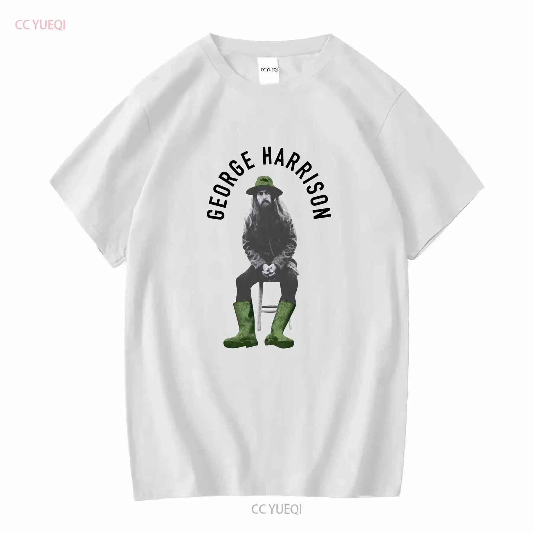 George Harrison design for fans T-shirts of all sizes 1V2763 long sleeves vintage washed comfortable elongated elegant homme unisex