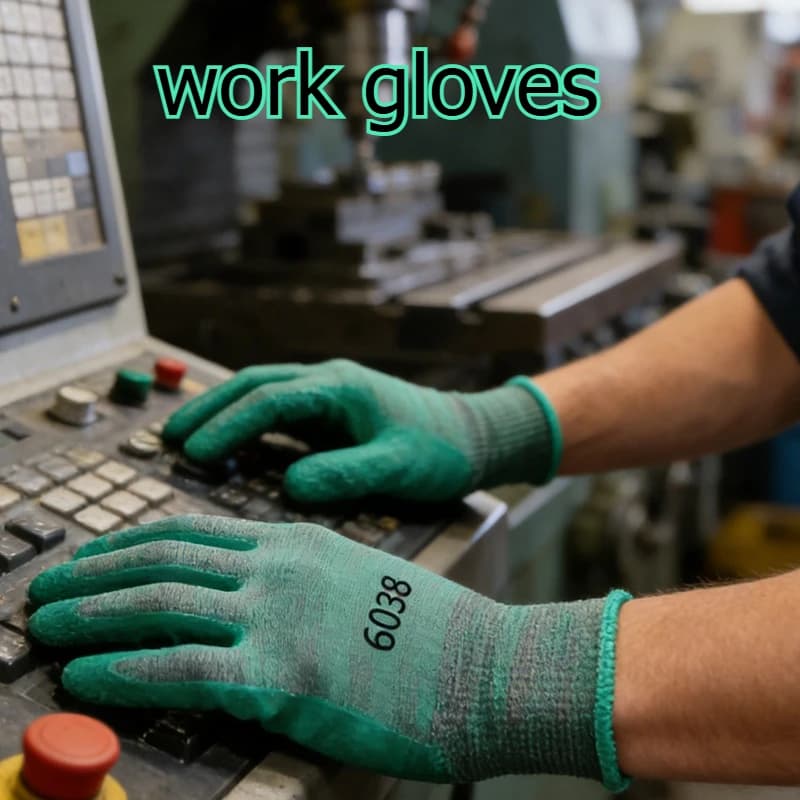 Guanti da lavoro multiuso in lattice rugoso da 12 pezzi, guanti protettivi industriali, accessori di sicurezza