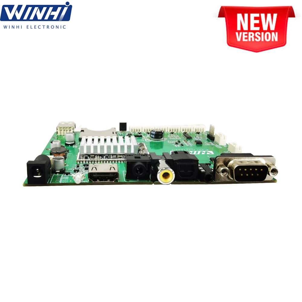 4K 2160P RS232 Button Control HD-MI CVBS Output USB SD seamless switching between videos digital signage PCBA Board