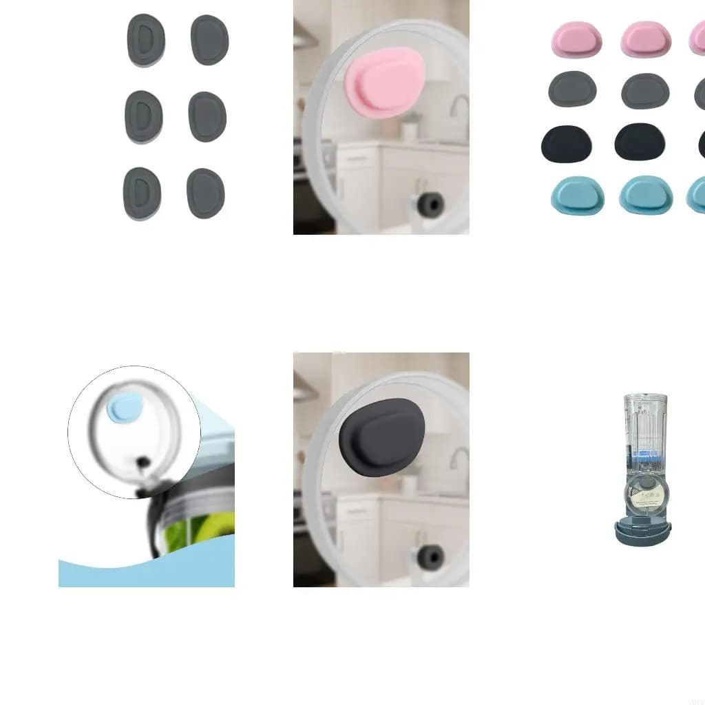 6PCS Flexible Silicone Lid Plug for Blender Spout Leakproof Replacement Part