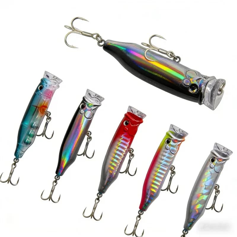 Artificial Esca Floating Wave Shape 7cm 9.4g, Esca Dura Simulated for Sea and Freshwater Fishing, Universal bait to Shape Fined Fish