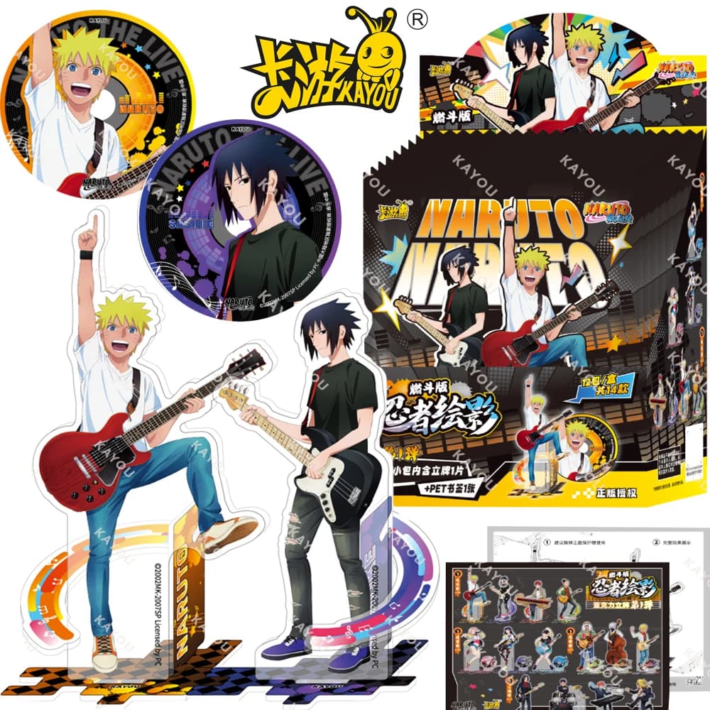 Originale KAYOU Naruto Anime Acrilico Stand Figura Modello Uchiha Sasuke Gaara Jiraiya Periferiche Decorazione Del Desktop Ornamento Regali