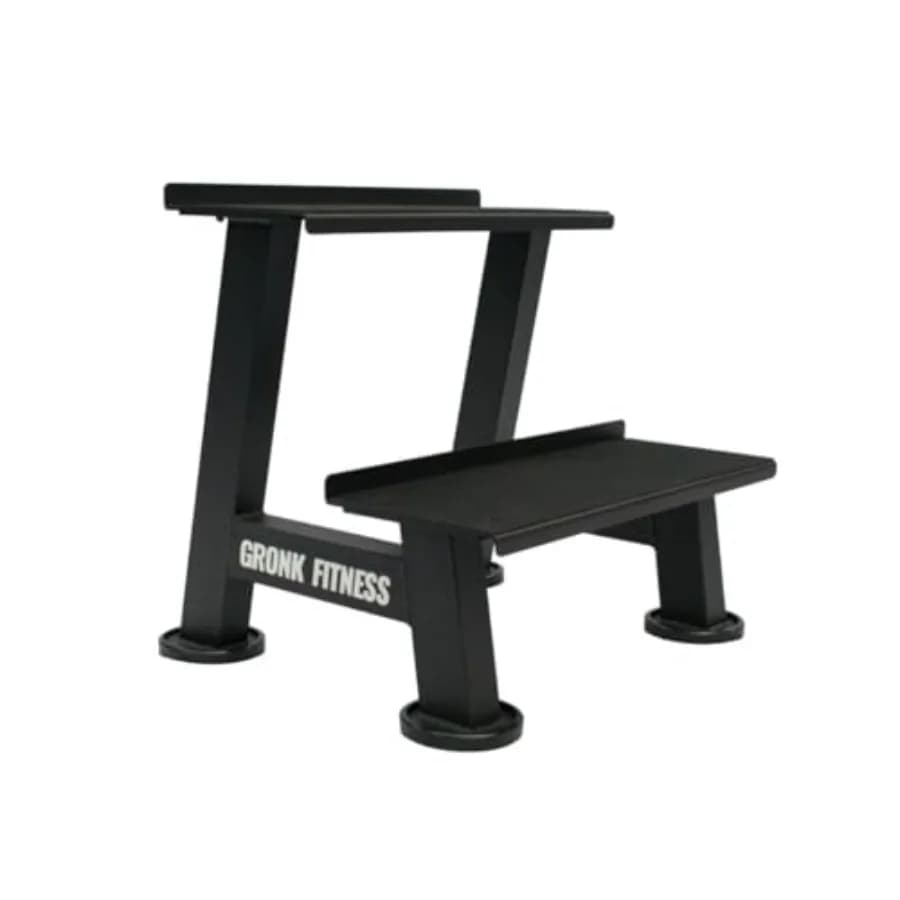 Rack per Kettlebell da Palestra Domestica in Acciaio Resistente Nero con Ripiani Imbottiti Antigraffio per Organizzare Kettlebell e Manubri