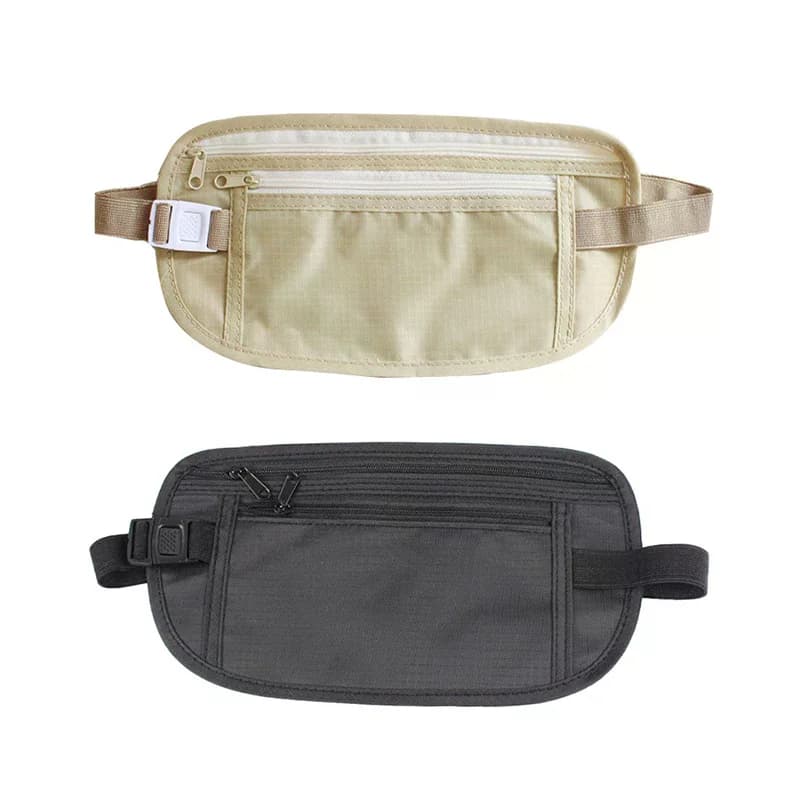 Marsupio da Viaggio Invisibile 1 Pezzo, Borsa Porta Soldi Nascosta, Portafoglio Sicuro per Passaporto, Marsupio Casual Portatile per Uomini e Donne