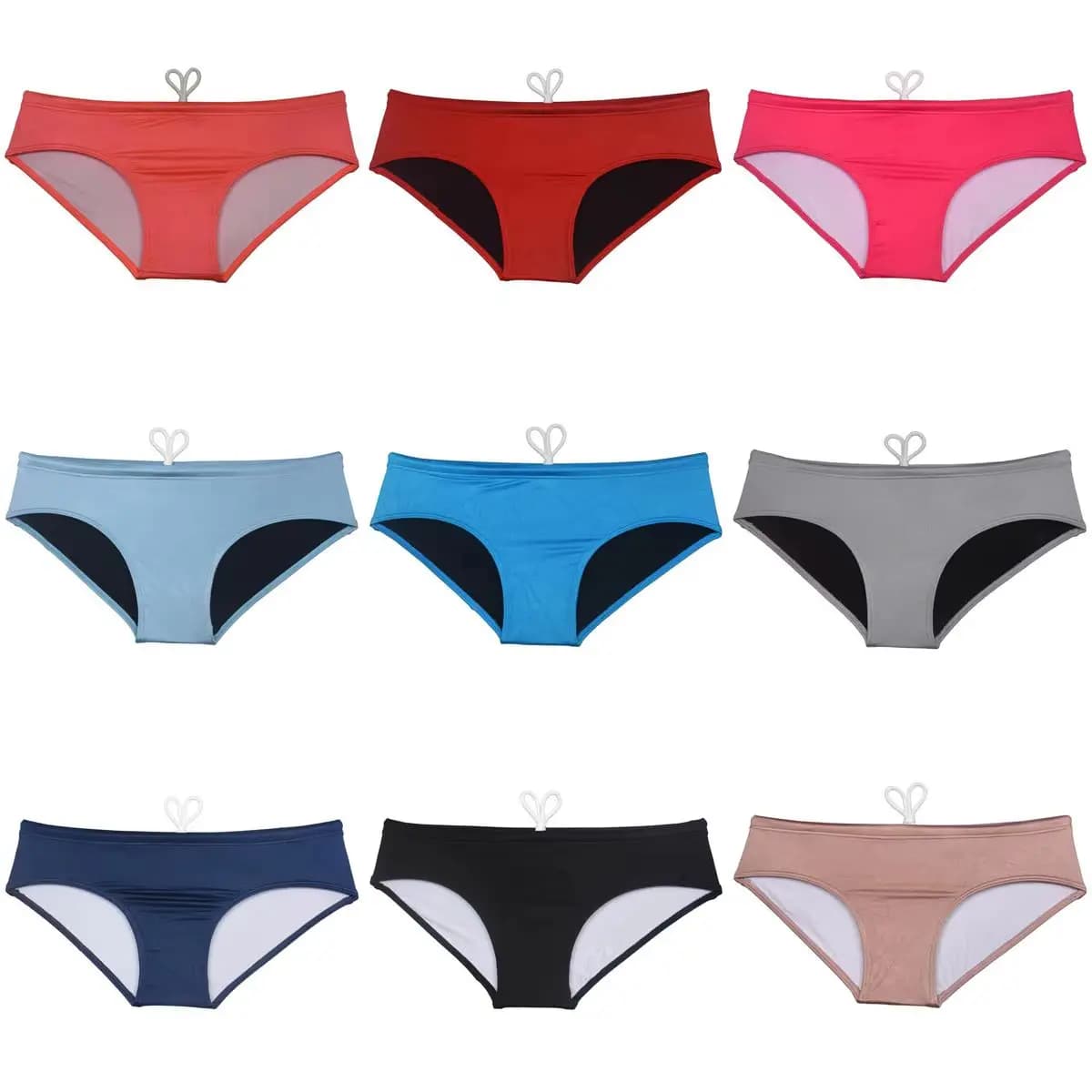 Slip da bagno da uomo Costumi da bagno ad asciugatura rapida Fodera con coulisse Costume da surf Pantaloncini da spiaggia Comodo intimo morbido Custodia per contorno traspirante