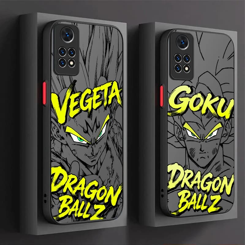 Dragon Ball Goku Vegeta Matte Phone Case for Xiaomi Redmi Note 15 14 13 12 11 10 9 Pro Plus 4G 5G 12S 11S 10S 9S Bumper Cover