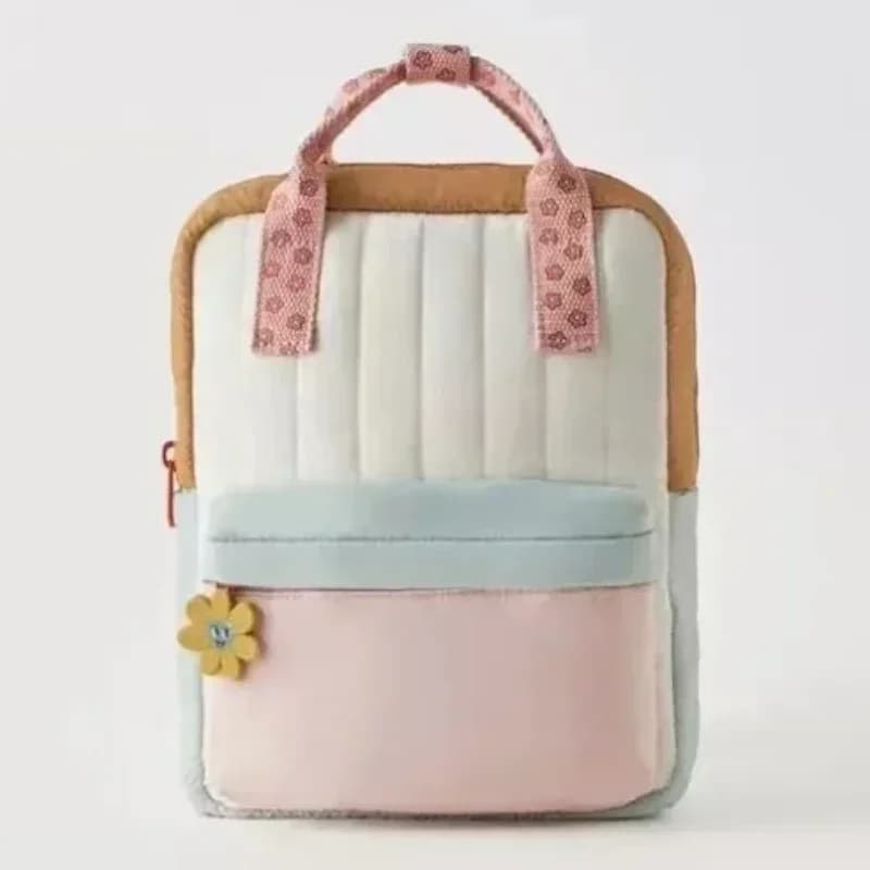 Nuovo zaino leggero per bambini Borsa da scuola piccola colorata carina con ciondolo girasole per ragazze