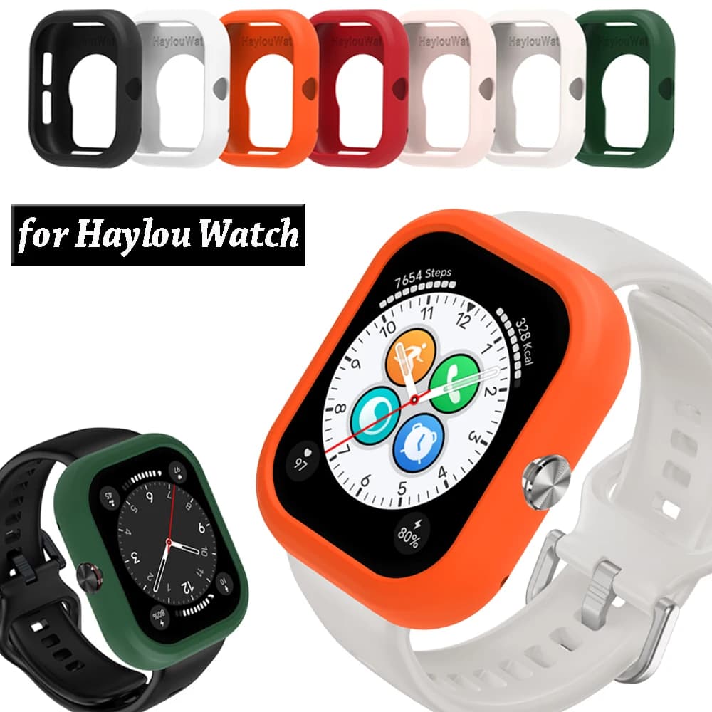 Custodia protettiva in silicone morbido per HONOR Choice Haylou Smart Watch Protector Shell Accessori per telaio di protezione