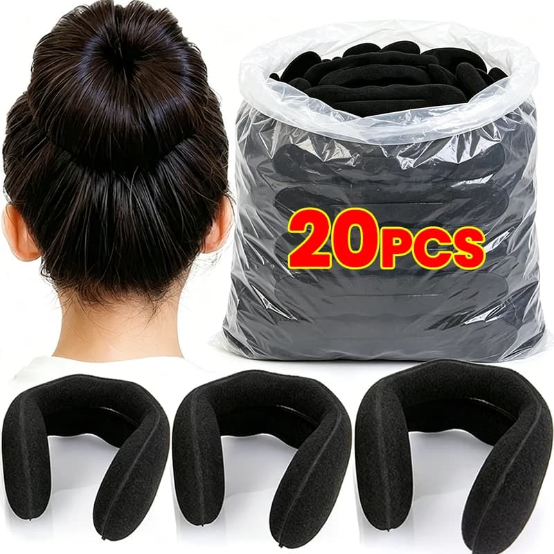 Sponge Hair Styling Tool Plastic Loop Curly Hair Maker Hair Scrunchie Headband Twist Donut Bun Curler Hairbands Hairstyle Tools