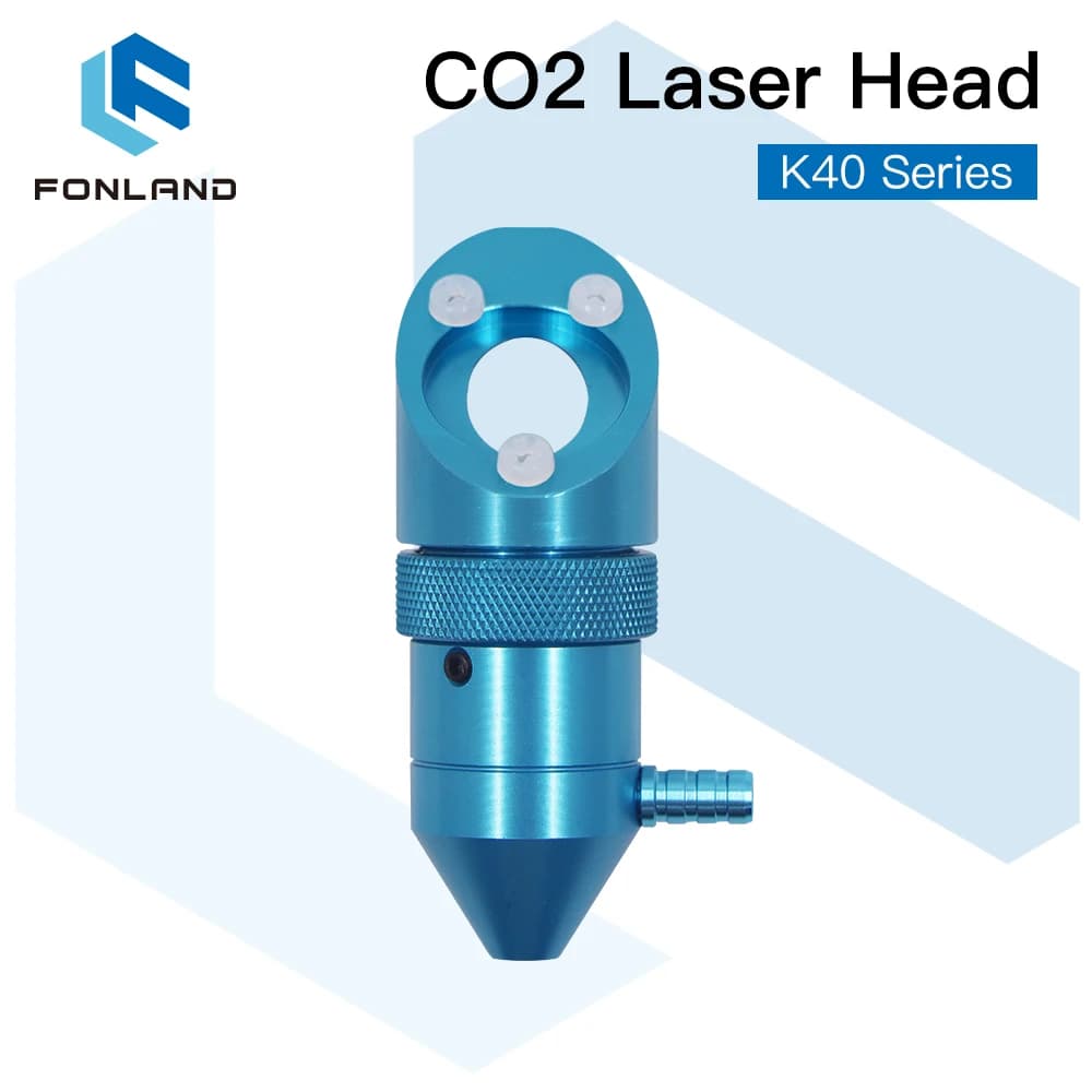 FONLAND Laser head CO2 for laser engraving machine series K40 Lenten diameter 12/15/18mm Focal length 50,8mm Mirror 20mm