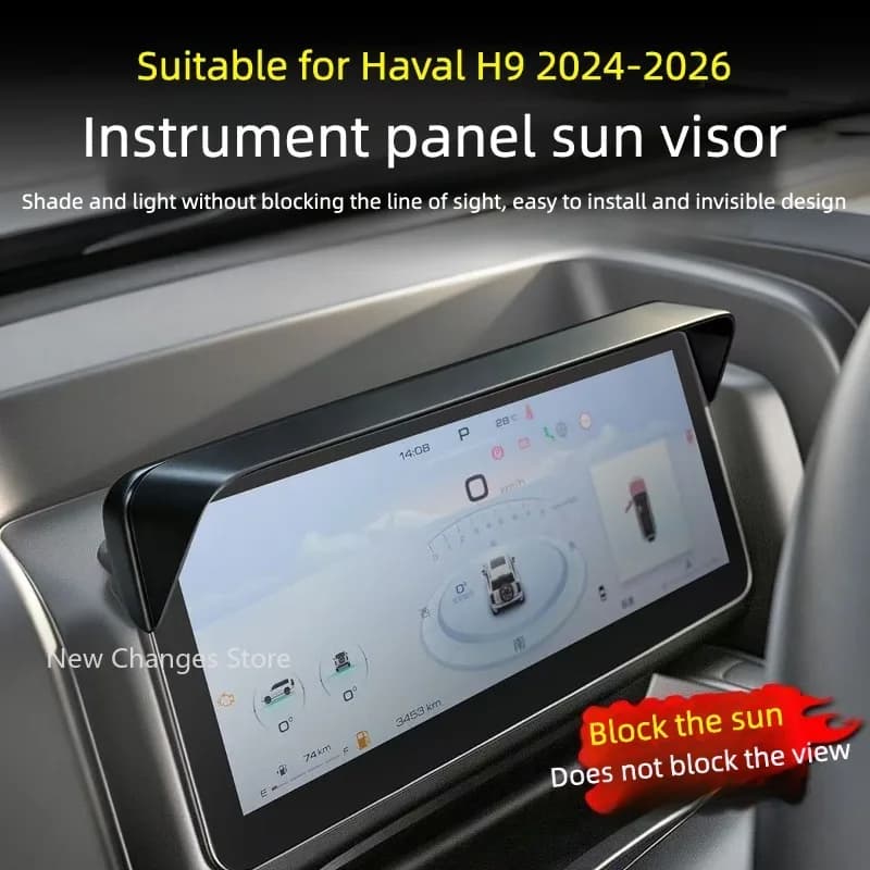 Dashboard Sun Shade Visor Cover For Second Generation Haval H9 Instrument Screen Anti Glare Shield Car Interior Accessories