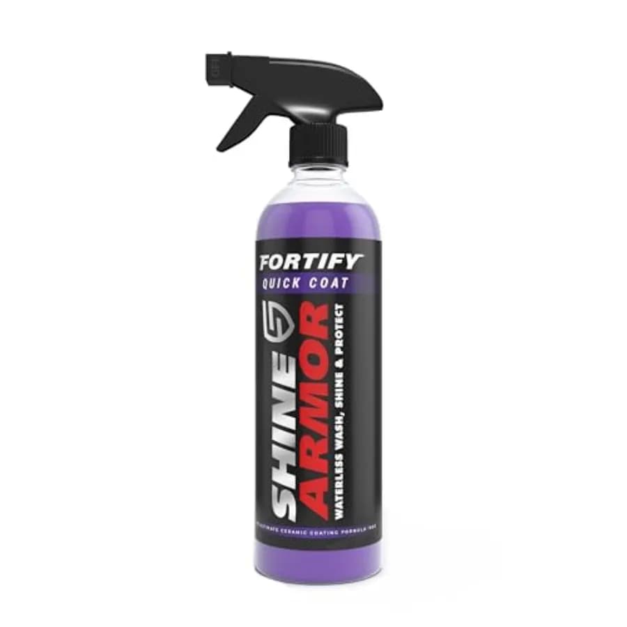 SHINE ARMOR Fortify Quick Coat Spray Ceramico 3-in-1 8oz, Lavaggio Senza Acqua, Protezione Lucidante, Cera Auto Idrofobica Senza Aloni