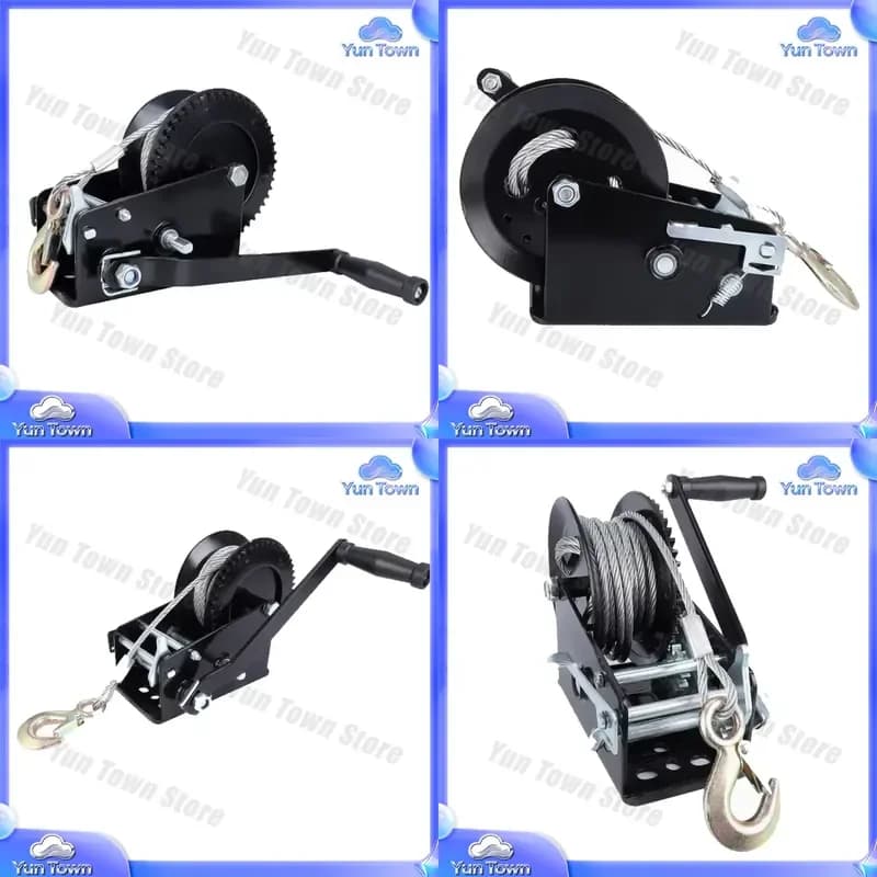 Electric Boat Winch for 1500lbs Capacity with Steel Wire Rope Marine Winch for Boat Trailer for Fishing Boats Winch for