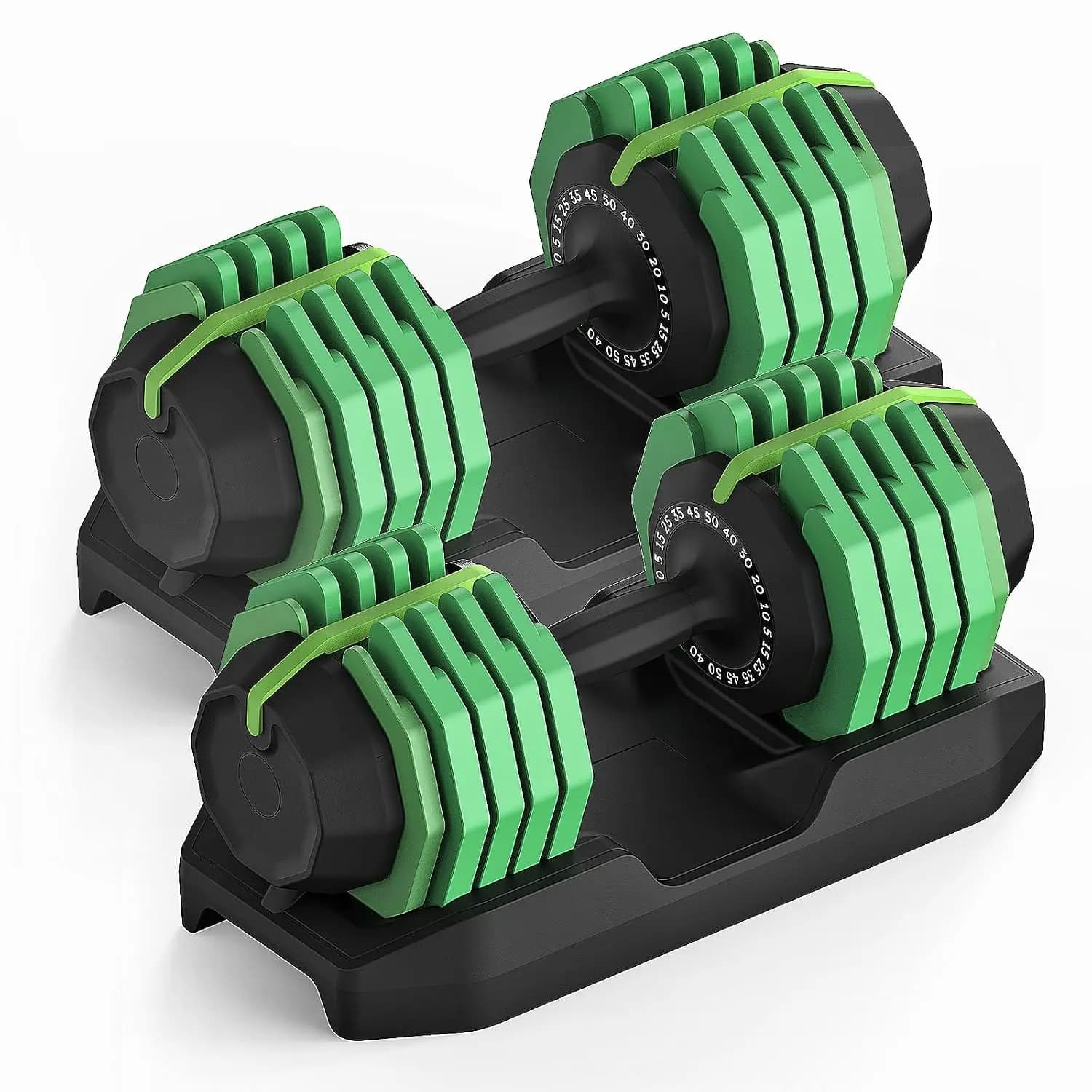 55 lbs Pair Adiustable Dumbbell Set, Adiust Dumbbell Weight for Exercises Pair Dumbbells for Men and Women in Home, Custom