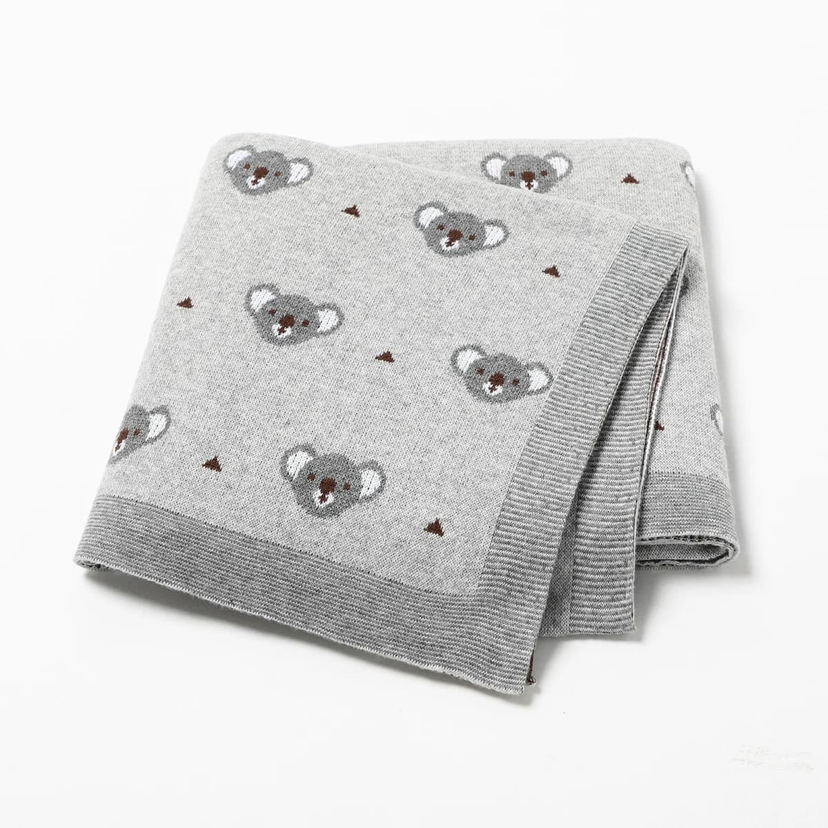 Coperte per neonati Tappetini per neonati in cotone lavorato a maglia per biancheria da letto per passeggino Coperta da tiro per bambini