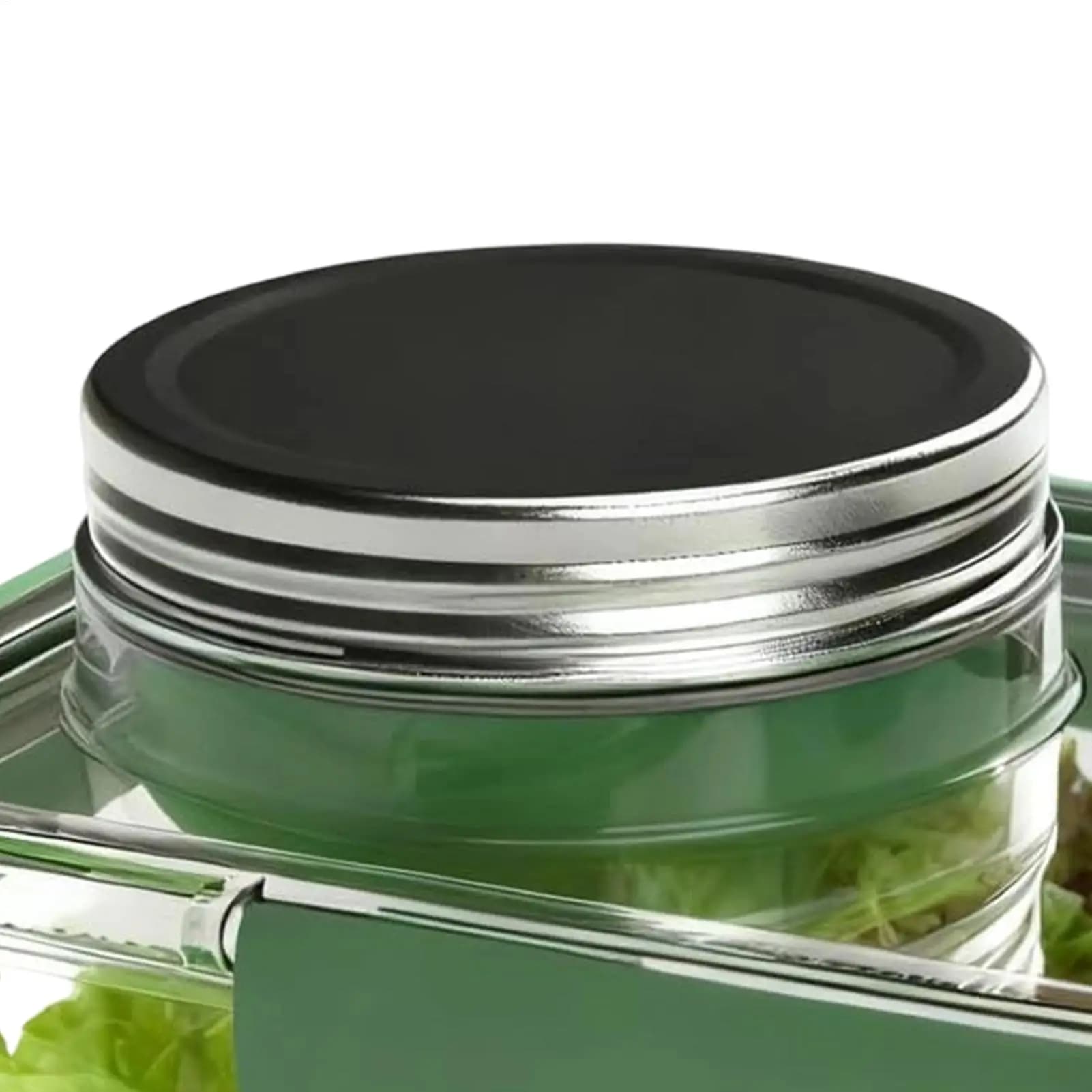 Contenitore per insalata per il pranzo Contenitore per alimenti da 2,5 Oz con coperchio Contenitore per il pranzo da viaggio per cucina Viaggi Ufficio Scuola Preparazione dei pasti