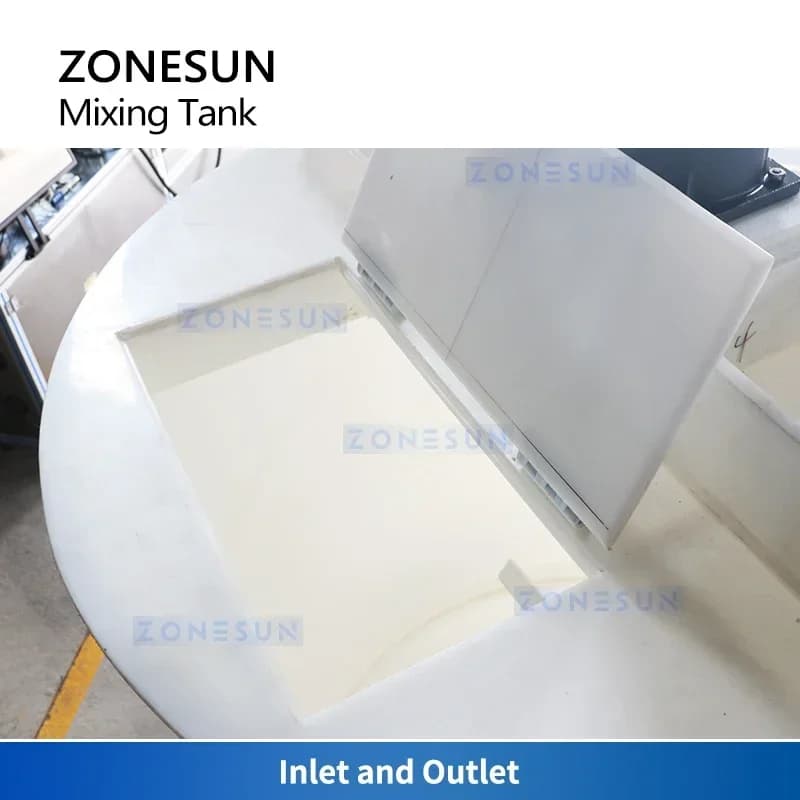 Serbatoio di Miscelazione Chimica ZONESUN con Agitatore, Miscelatore Industriale in PP per Liquidi Corrosivi, Acidi e Alcali ZS-PPMT1500L
