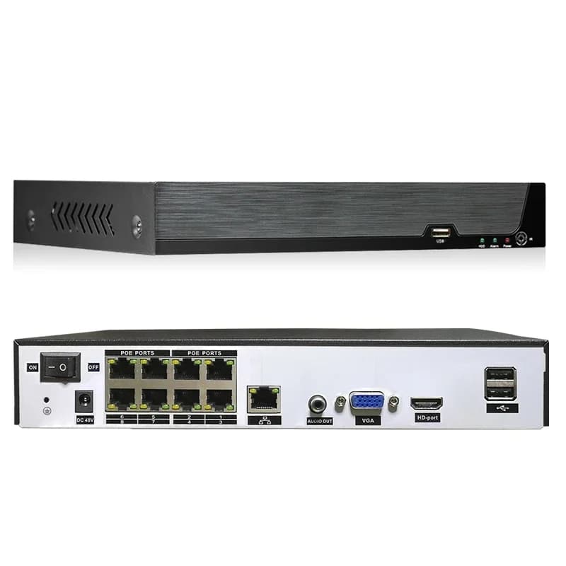 Sistema di Videosorveglianza Domestica con Telecamere CCTV, Kit NVR 4ch/8ch, Telecamere Esterne 4K HD a 8 Canali, Kit di Sicurezza con Videocamere