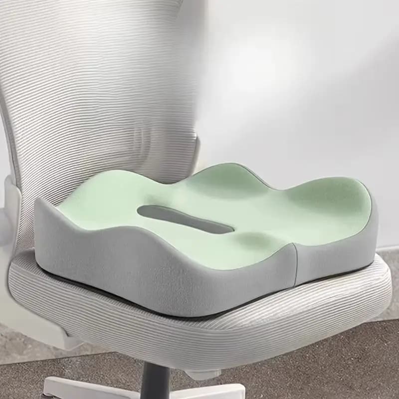 Cuscino di supporto lombare in memory foam, cuscino ergonomico correttore della postura a 3 zone per alleviare il dolore alla schiena in ufficio, auto, sedia a rotelle.