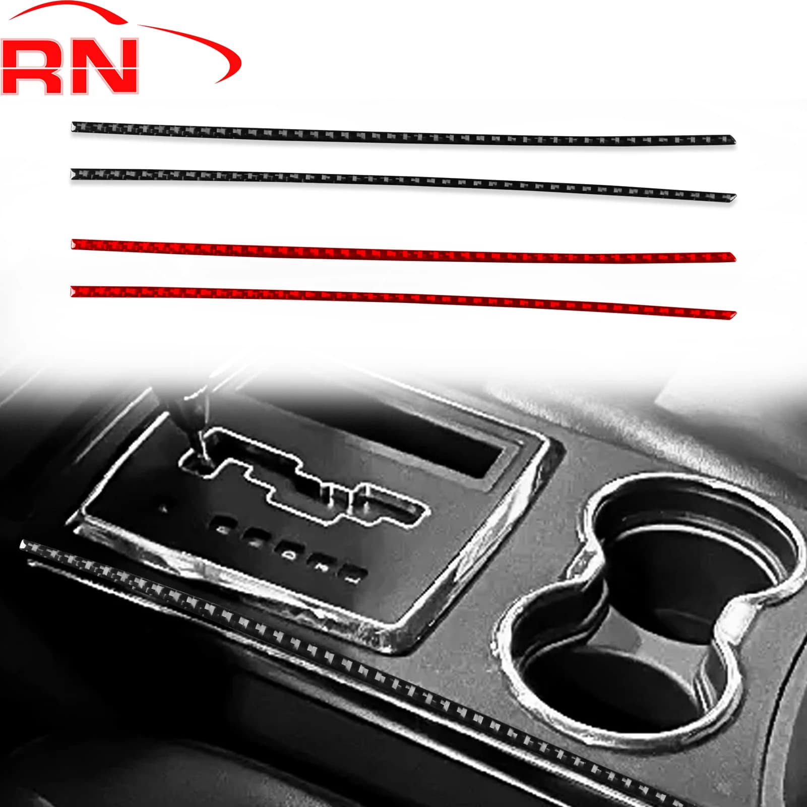Per Chrysler 300 300C 2008 2009 2010 Refit Auto In Fibra di Carbonio Interni Gear Lato Accessori Decorativi Adesivi