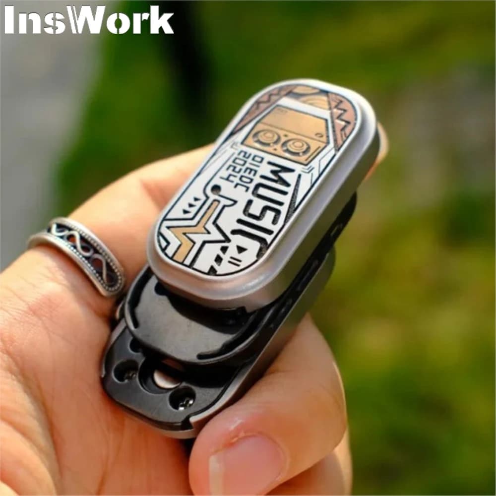 01edc Musica Slider Core Diapason magnetico Giocattolo antistress Fidget Spinners