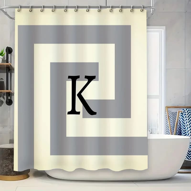 Set di tende da doccia per animali da fattoria, decorazioni da cortile per bambini, bagni, tessuto impermeabile con design a cavallo, maiale, pecora, 72'' x 72'' (Mu