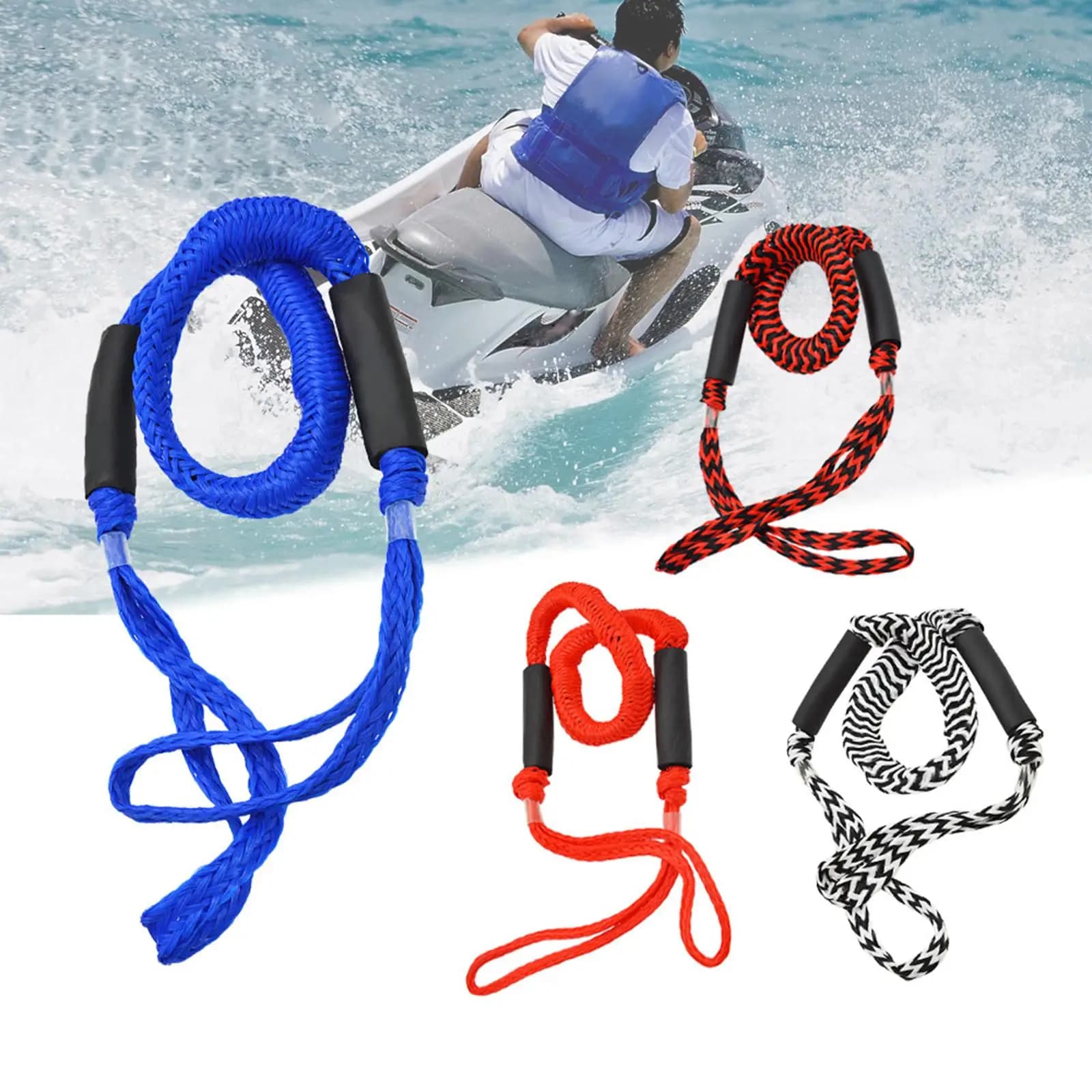 Elastic Boat - 4 Foot Mooring Rope - Boat Dock Accessories Coupler Gifts