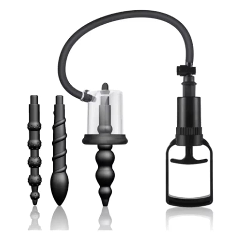 New Pump Anal Manual Empty Pump Rosebud Sex Toys for Women Men Men SM Suction Cup Prostate Ano Dilator Butt Plug Set
