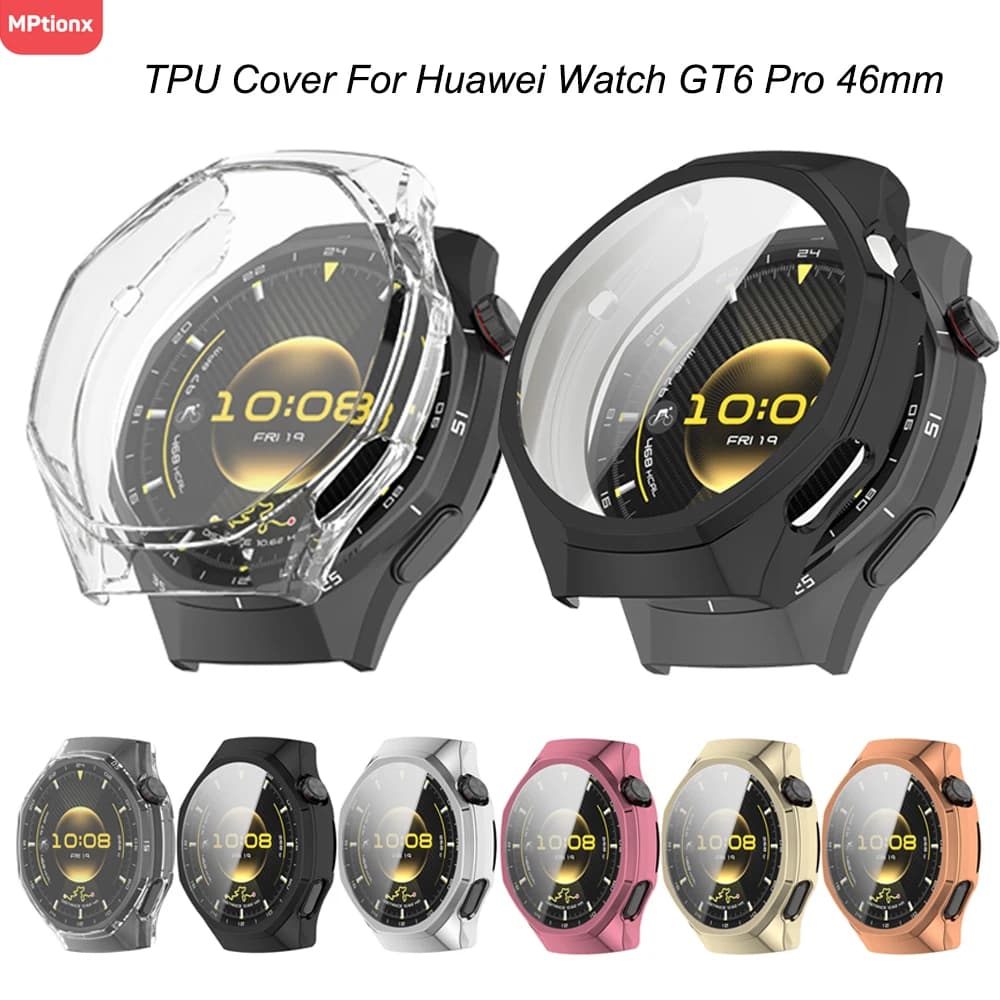 Custodia morbida in TPU per Huawei Watch GT6 Pro 46mm custodia protettiva per schermo intero intelligente per Huawei Watch GT 6 Pro 46mm accessori