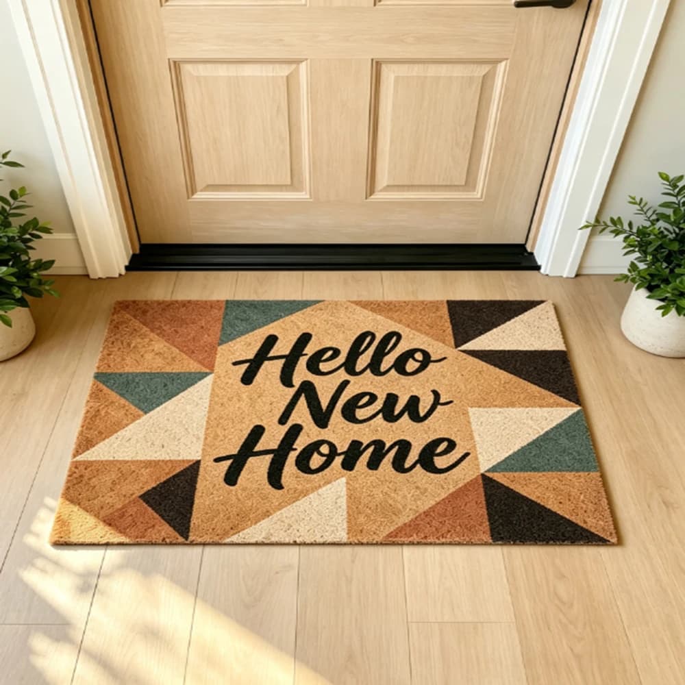 Funny Text Doormat Custom Welcome Mat Printed Non Slip Durable Entrance Mat Porch Decor Moving Birthday Gift Housewarming Rug