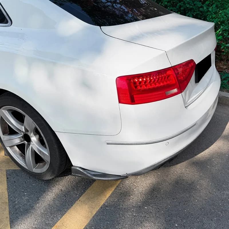 A48P-Rear Bumper Spoilers Canards Splitter Diffuser Cover Protector For Audi A5 8T Coupe 2 Door Sline 2013-2017 Car Rear