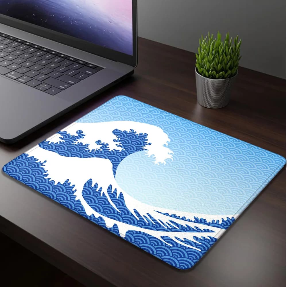 Mouse Carpet with Wave Pattern, Gaming Accessories, Computer Desk Mat, Mousepad Fast, Gamer Play Mat