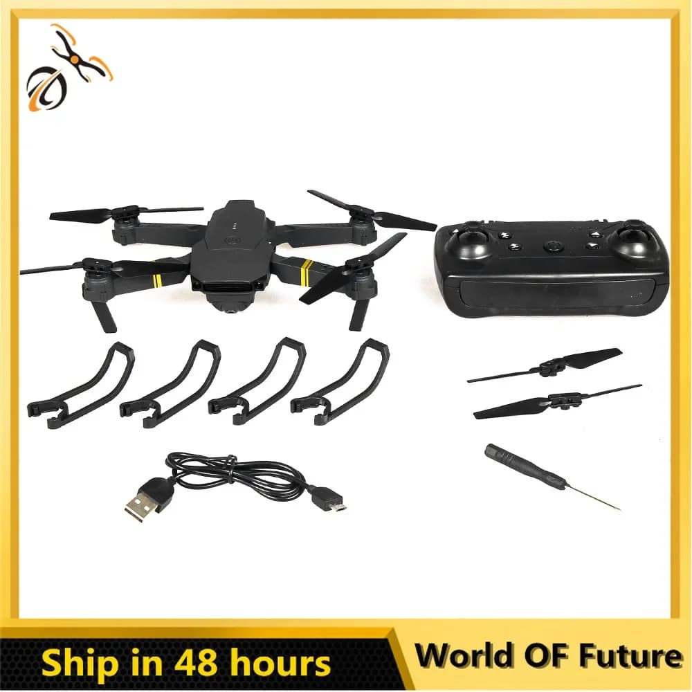 Drone 4K Eachine E58 WIFI FPV con modalità di mantenimento telecamera grandangolare Braccio pieghevole RC Quadcopter Pro RTF Drone Rotazione a 6 assi RC Drone