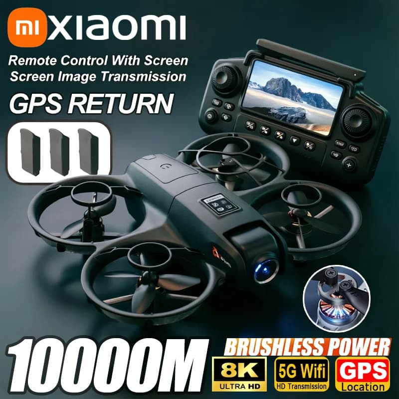 Xiaomi YL3 Drone 8K Aerial HD Camera Drone 5G WIFI Screen Remote Control Intelligent Obstcle Avoidance GPS Brushless Motor Drone