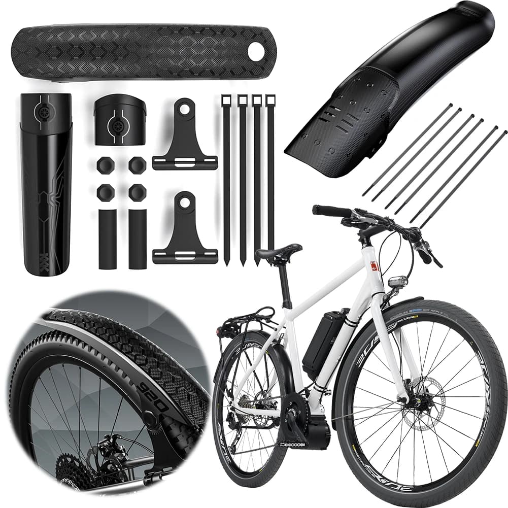 Bicycle Front Rear Mud Guard Lightweight Bike Tire Wheel Mudguard Bike Hard Shell Mudguard for MTB Mountain Bike Road Bike